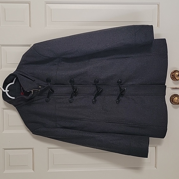 Alpine Swiss womens gray wool blend coat sz 2x - Picture 1 of 8